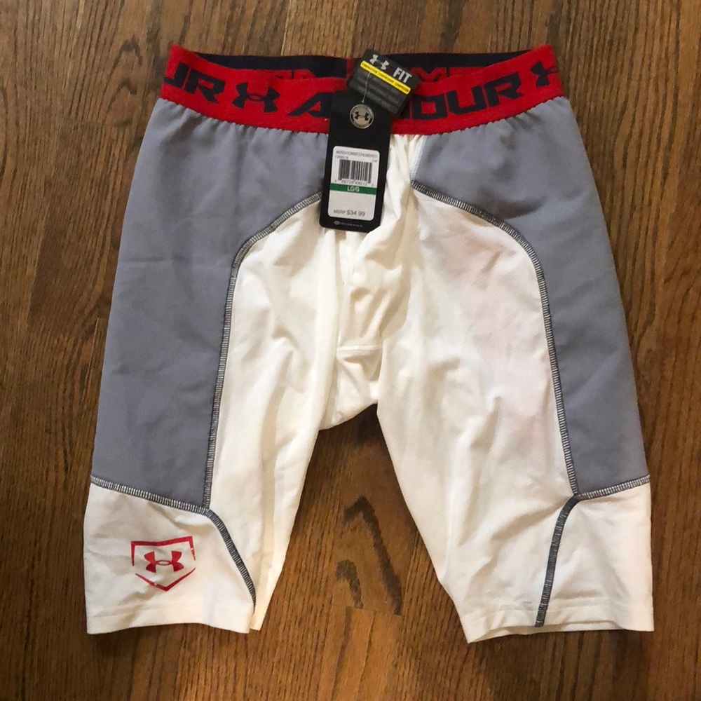 Men’s size large  baseball sliding shorts